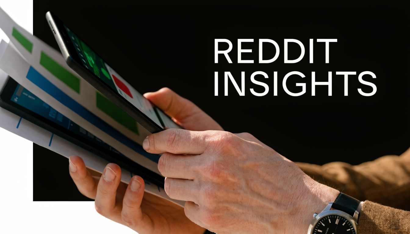 A professional analyzing data on a tablet while holding printed business charts in their hands.