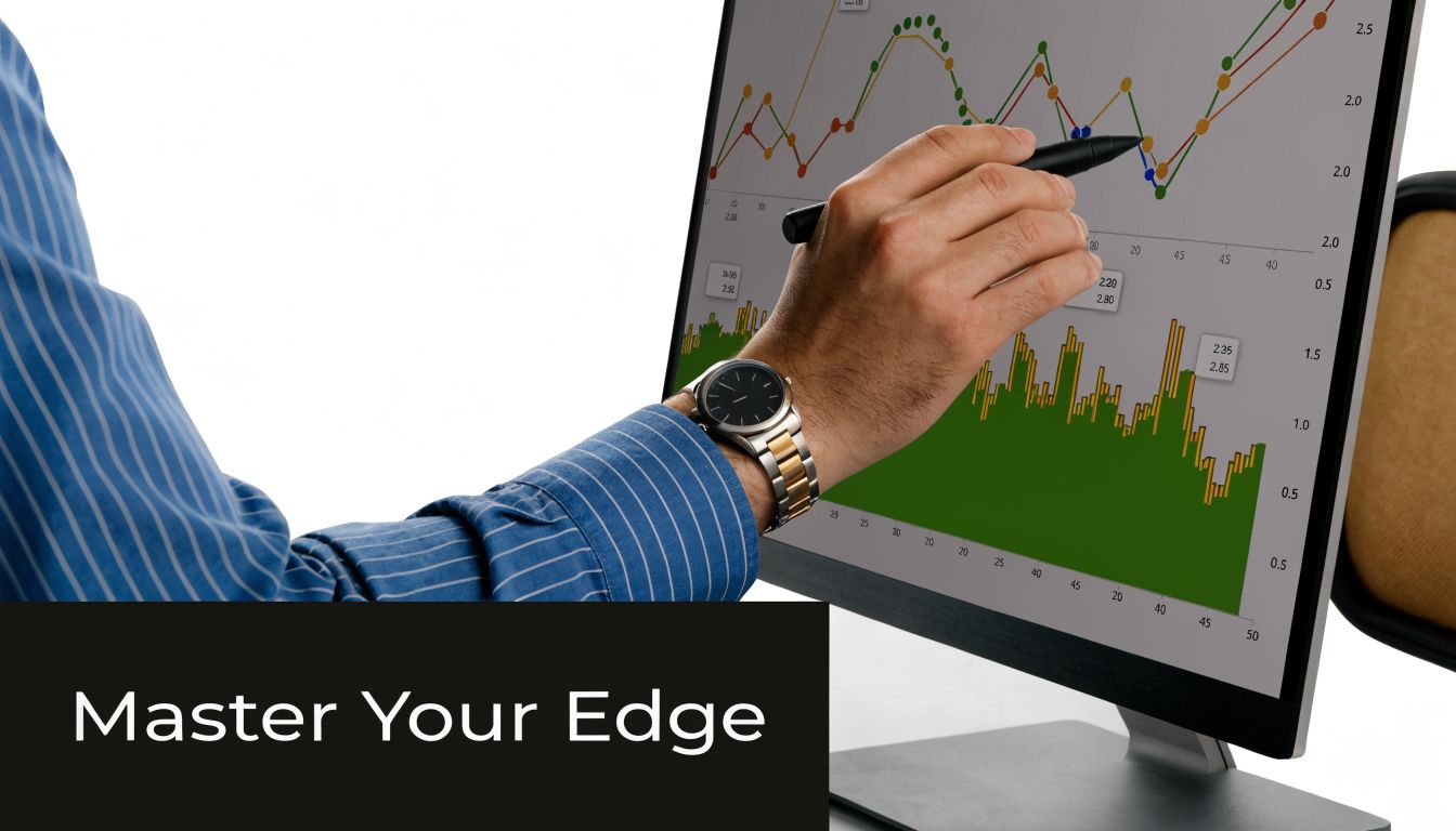 A professional analyzing financial charts on a computer screen to learn how to become great forex traders.