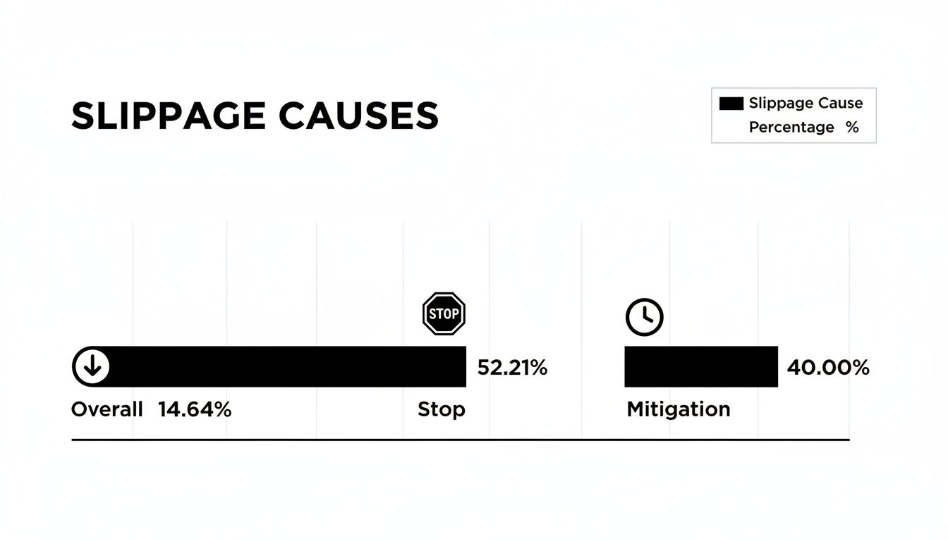 Infographic about what is slippage in trading