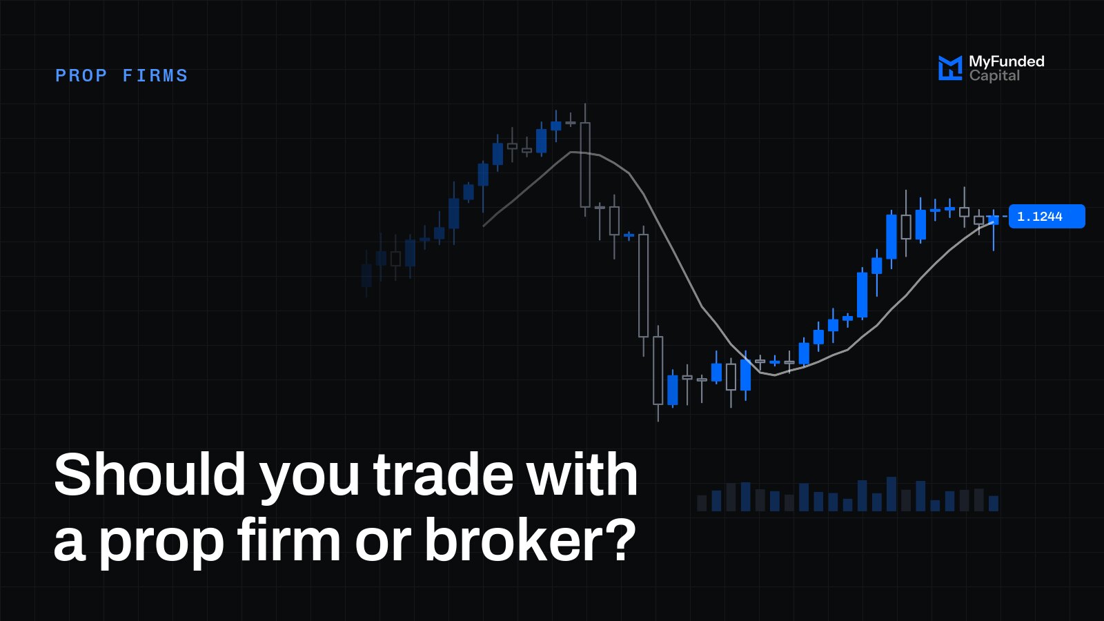 Should you trade with a prop firm or broker?