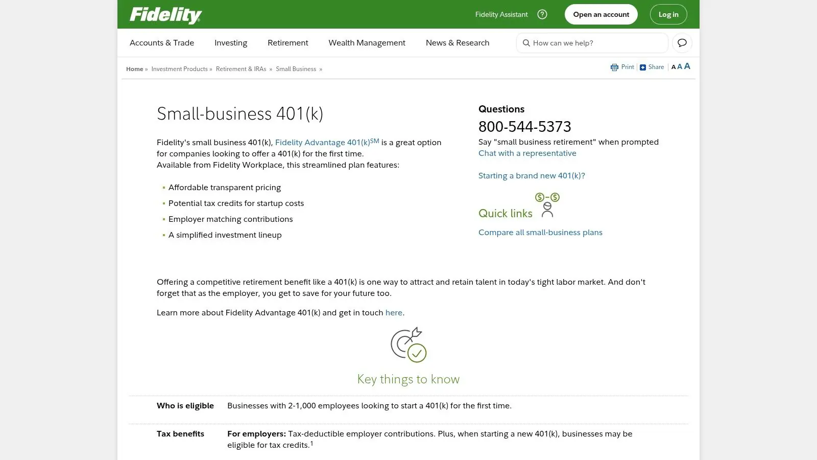 Fidelity Advantage 401(k) from Fidelity Workplace